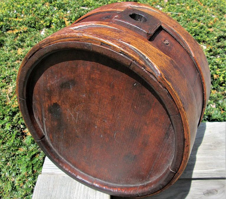 Large wooden canteen brought home by a New York Civil War veteran