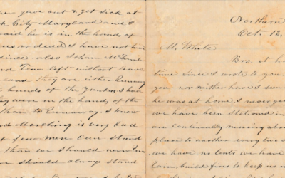 “[S]ince we have been marching I think that I have Marched over 1000 miles”: Oliver White’s Oct. 13, 1862 Letter to His Brother, Murdock White